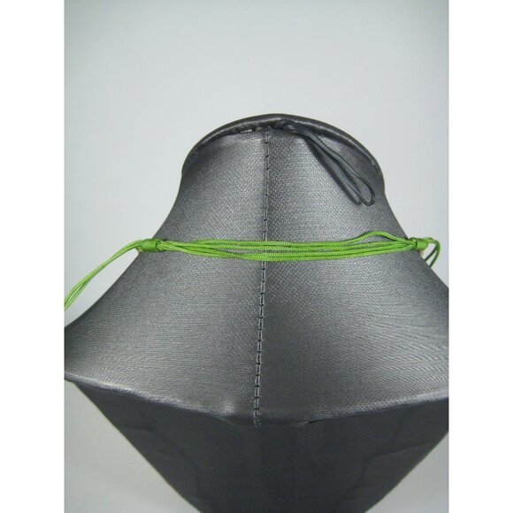 Carved Jade Stone Pendant Dragon Phoenix Adjustable Cord Necklace 15 inch Leaf - Picture 10 of 11